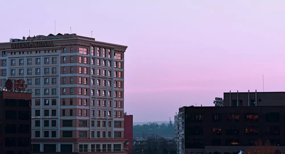 Skyscrapers from below